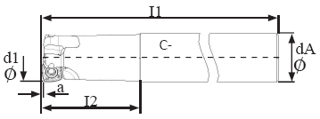 High feed shell mill face milling drawing