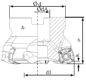 High feed shell mill pocket and plunge milling drawing