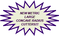 Superbee large concave radius cutter diagram