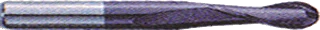 HTC Series 165 coated long length ball end mill